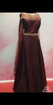 SUPERB ETHNIC STYLE MAROON BEAUTIFULL DRESS