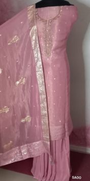 Banarasi shimmer suit 