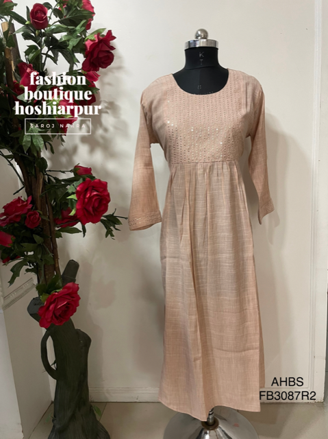 SKIN COLOURED KURTI