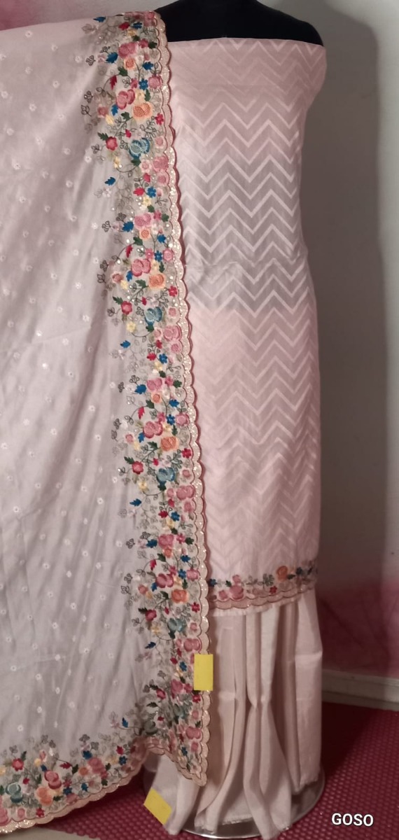 Unstitch party wear suit