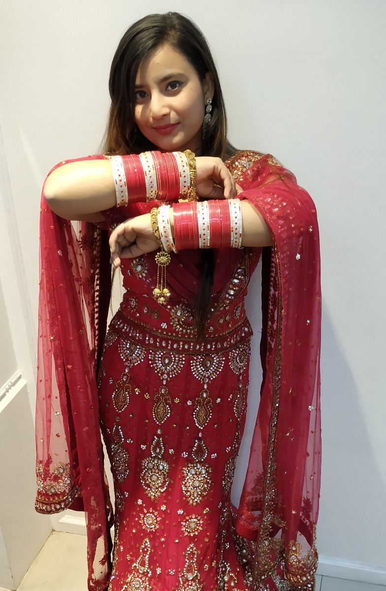 Fish-Cut Latest Girlish Bridal Lehenga
