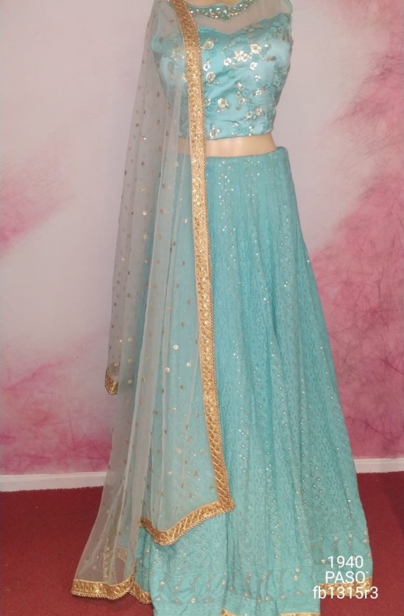 Lehenga Choli Net and Silk