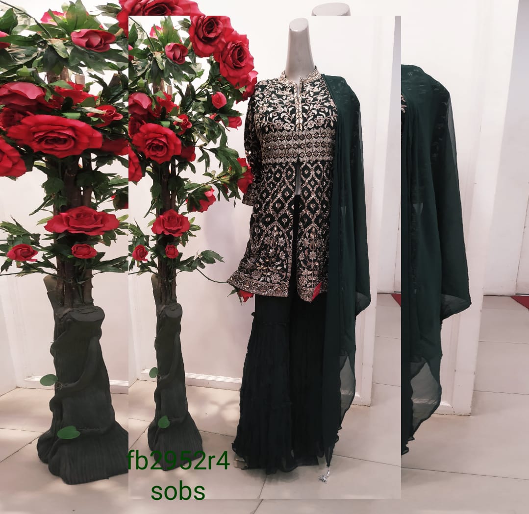 BEAUTIFULL PEPLUM STYLE WITH SHARARA