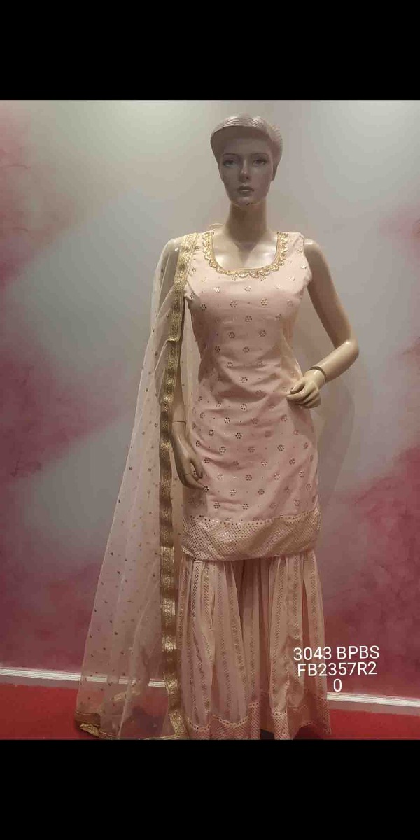 A VERY DECENT LOOKED BABY PINK SHARARA