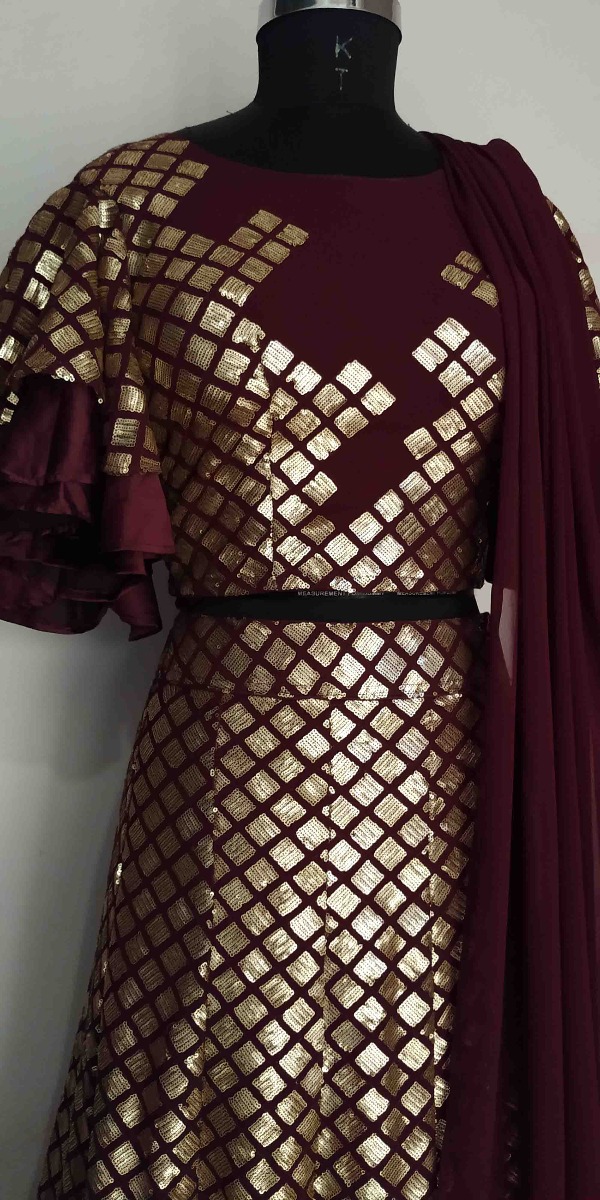 Sequenced Designer Lehenga