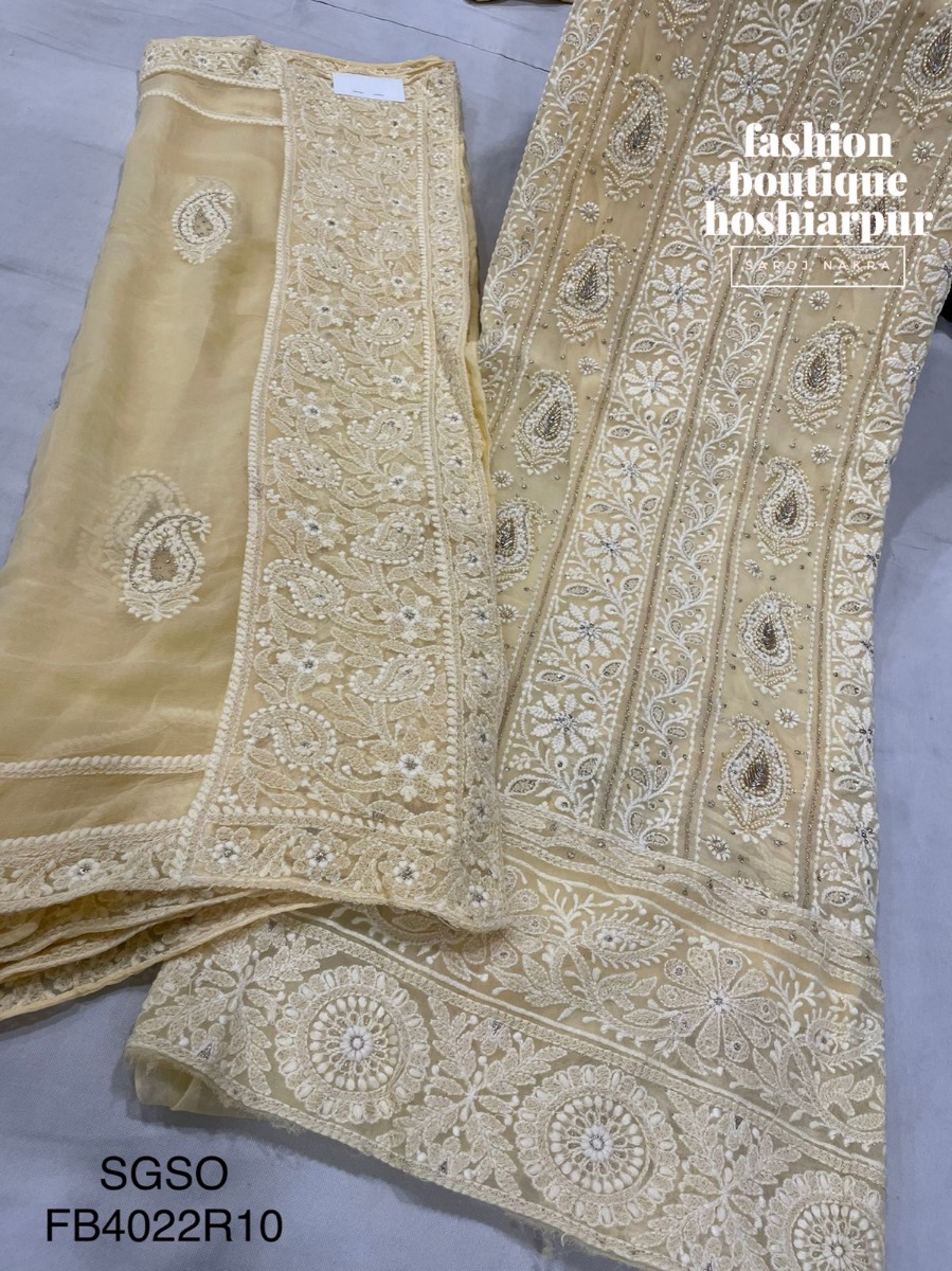 LAKHNAVI STYLE AVERY ELEGANT UN STITCHED SUIT PARTY WEAR