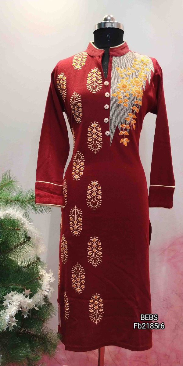 TRENDY GIRLISH WOOLEN KURTIS FOR WINTERS SPECIAL