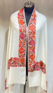 Offwhite  Colour  Lovely Woollen shawl