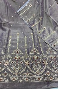Shimmer Fabric Purple Colour Dabka Work Party Wear Suit