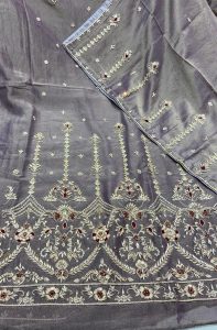 Shimmer Fabric Purple Colour Dabka Work Party Wear Suit