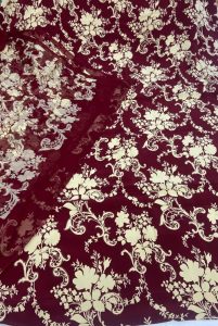 Crape Fabric Mehroon Colour Printed Casual Wear Suit