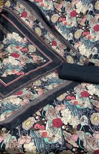 woolen Fabric  Black Colour Casual Wear Suit