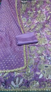 Chinon Fabric Movish Colour Digital Print Suit