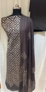 Coffee  Colour Unstitched Soft Pashmina Salwar Suit