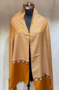 Mustard Colour Woollen Fabric Shawl