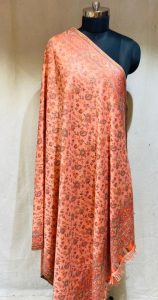 Peach Colour amazing Woollen Shawl