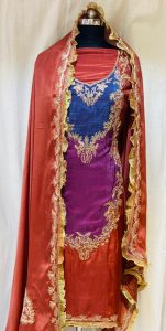 Silk Designer Light Rust Lovely Party Wear Suit