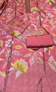 Masleen Fabric Onion Colour casual wear suit