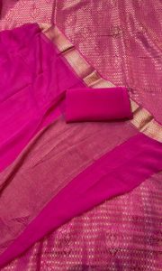 Pure Banarasi Fabric Majanta Colour Attracrive Suit