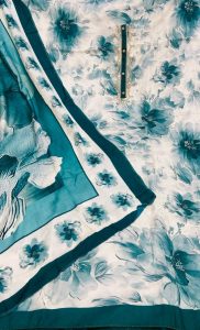 Soft Woolen Fabric Printed Work Green Peacock Colour Casual Wear Suit