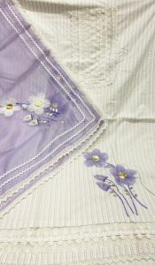 Cotton Fabric Lavender colour Deziner suit