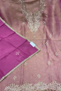 Shimmer Fabric Onion colour deziner suit