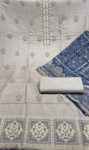 Pashmina Fabric Biscuit Colour Casual wear Suit