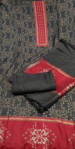 pashmina fabric black colour casual wear suit