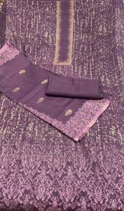 Pashmina Fabric Wine Colour Party Wear Suit