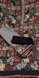 Pashmina fabric Black Colour casual wear suit