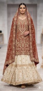 Shimmer Fabric Golden Mehroon Colour  Handwork Readymade Lehenga With Kurti