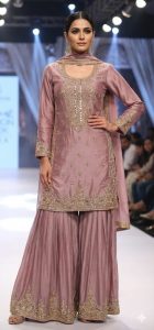 Chinon Fabric Lavender Colour Readymade Sharara Suit