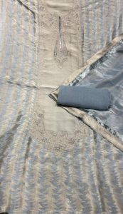 Unstitched Suit ,Powder blue,Shimmer fabric