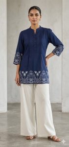 Coored set, Blue colour, Cotton fabric